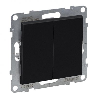 Suno Łącznik Świecznikowy - 10 Ax - 250V - Zaciski Automatyczne Czarny 721405 LEGRAND (721405)